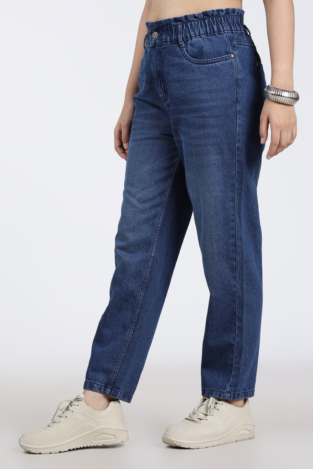 Blue 5 Pocketed Regular Fit Jeans for Women - Image 4