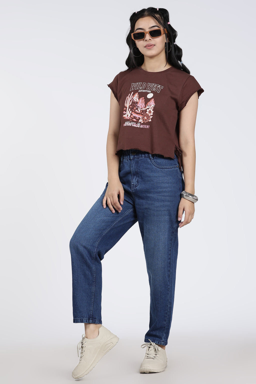 Blue 5 Pocketed Regular Fit Jeans for Women - Image 6