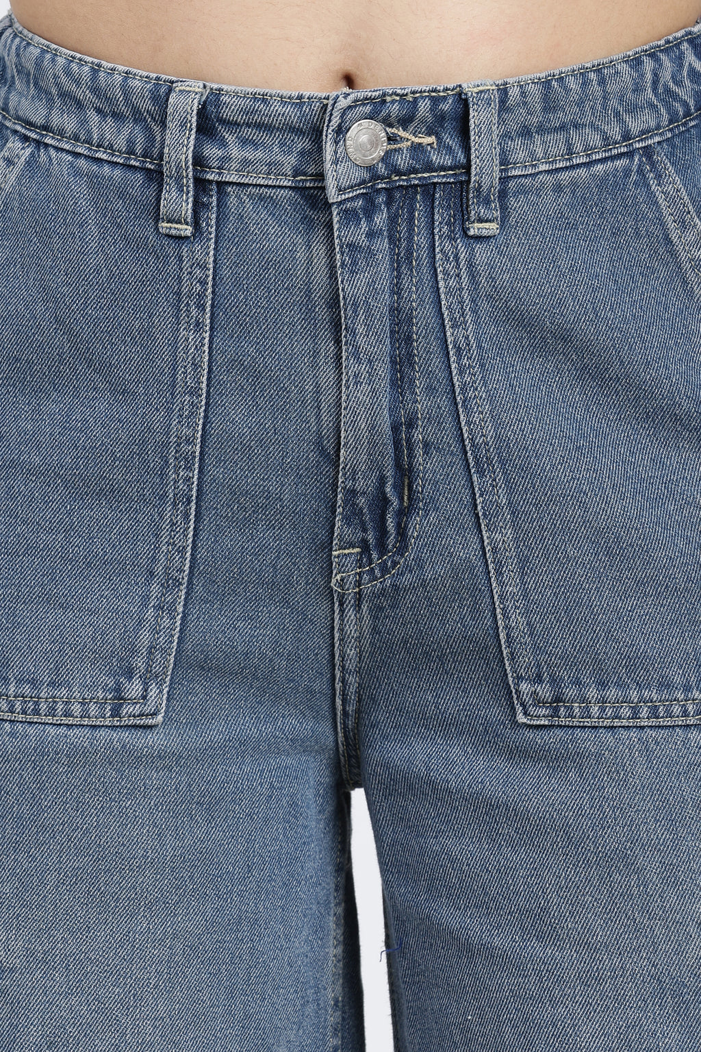 Blue 6 Pocketed Regular Fit Jeans for Women - Image 3