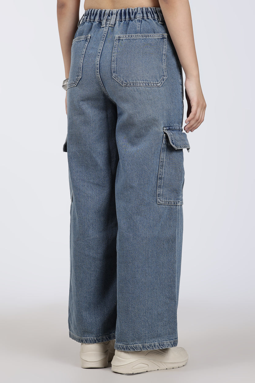 Blue 6 Pocketed Regular Fit Jeans for Women - Image 5