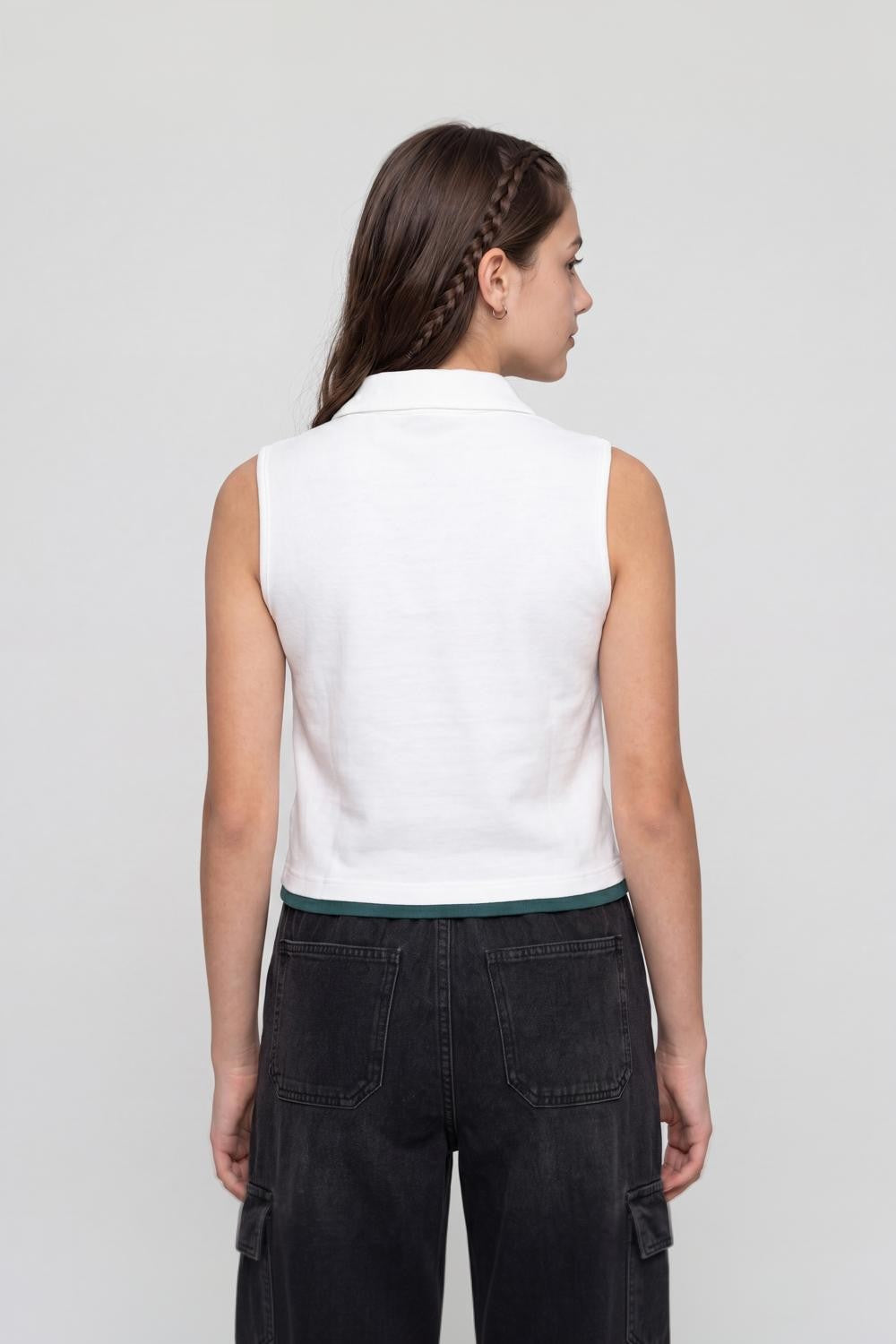White Typographic Regular Fit T-Shirt for Women - Image 5