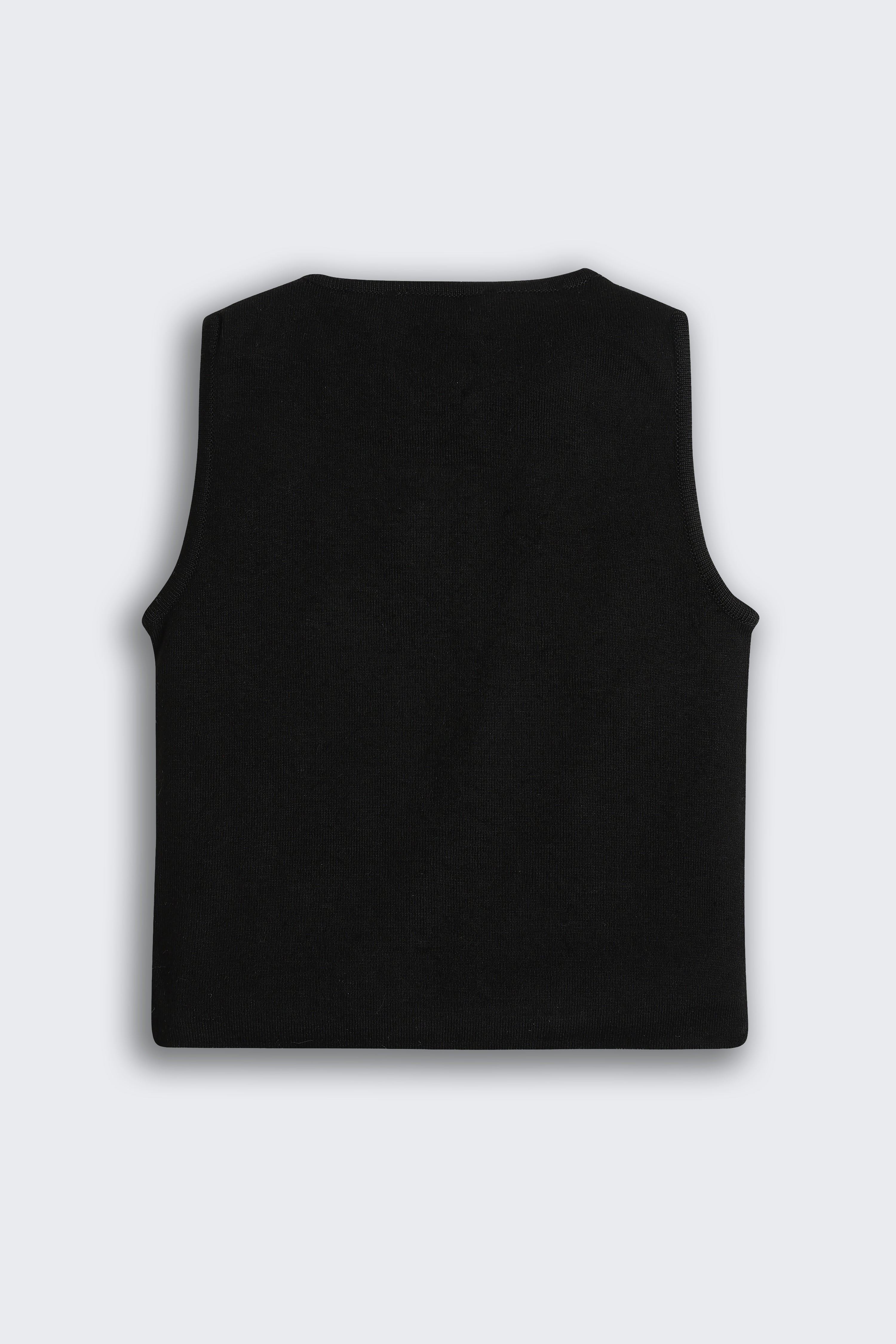 White Self Design Regular Fit Top for Tweens Girls - Image 3