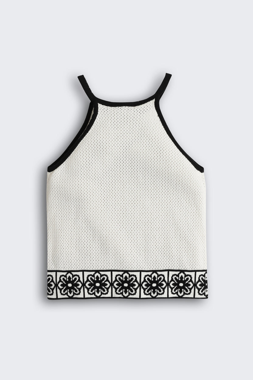 White Self Design Regular Fit Top For Tweens Girls - Image 3