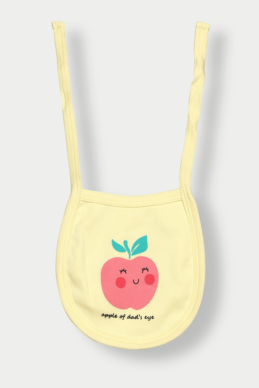 Yellow Apple Graphic Printed Regular Fit Gift Set for Infant Girls - Image 6