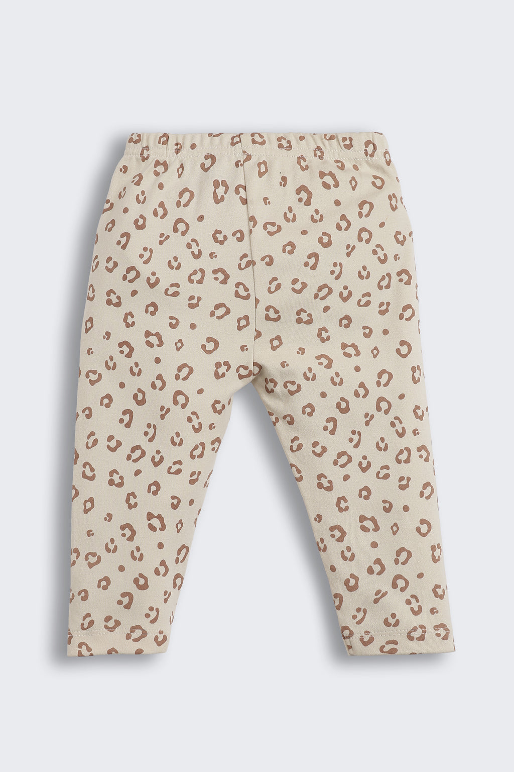 Beige All - Over Printed Regular Fit Co-ord Set for Infant Girls - Image 4