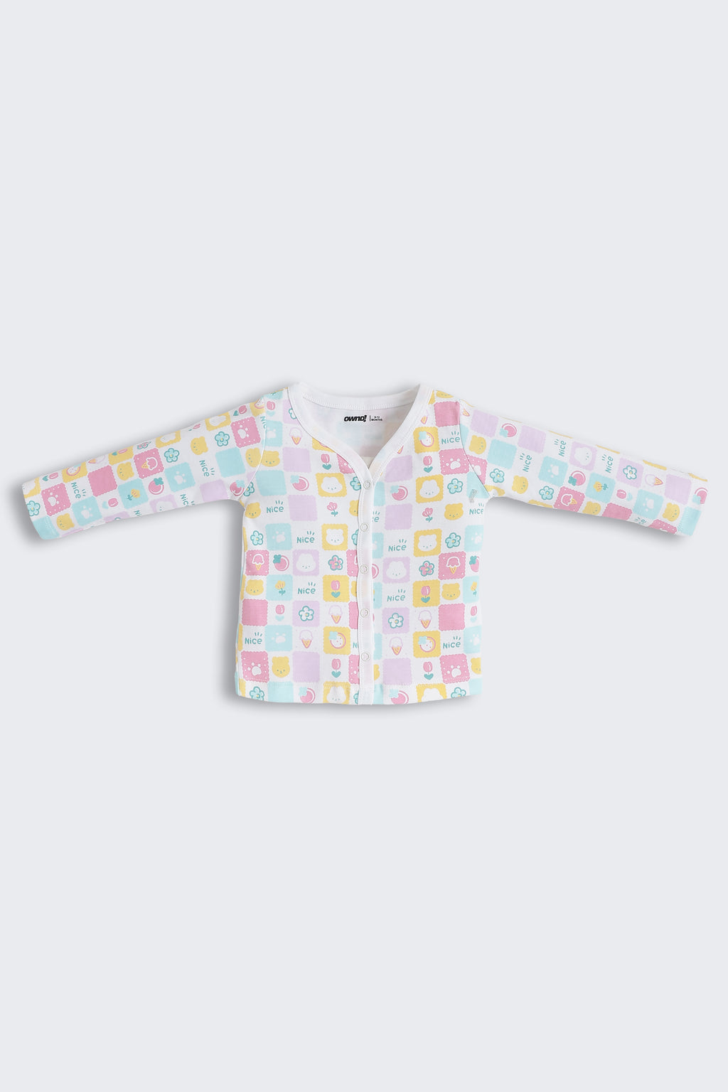 Multi-coloured Printed Regular Fit Co-ord Set for Infant Girls - Image 3