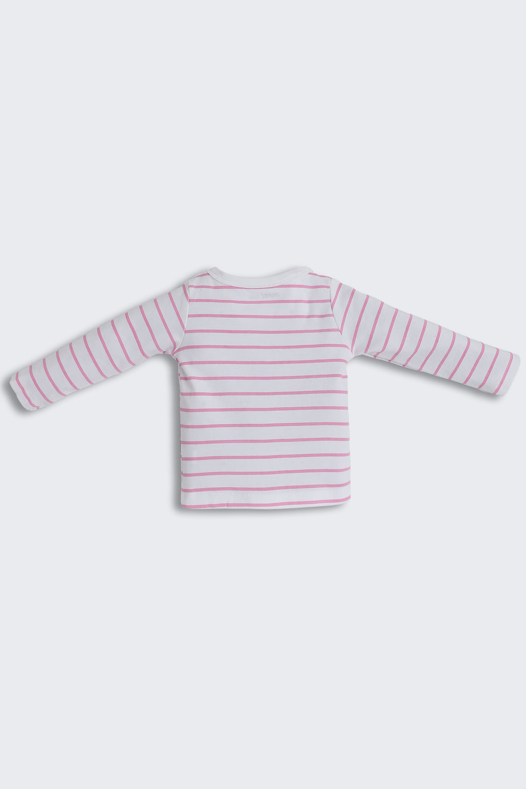 Pink Striped Regular Fit Co-ord Set for Infant Girls - Image 3