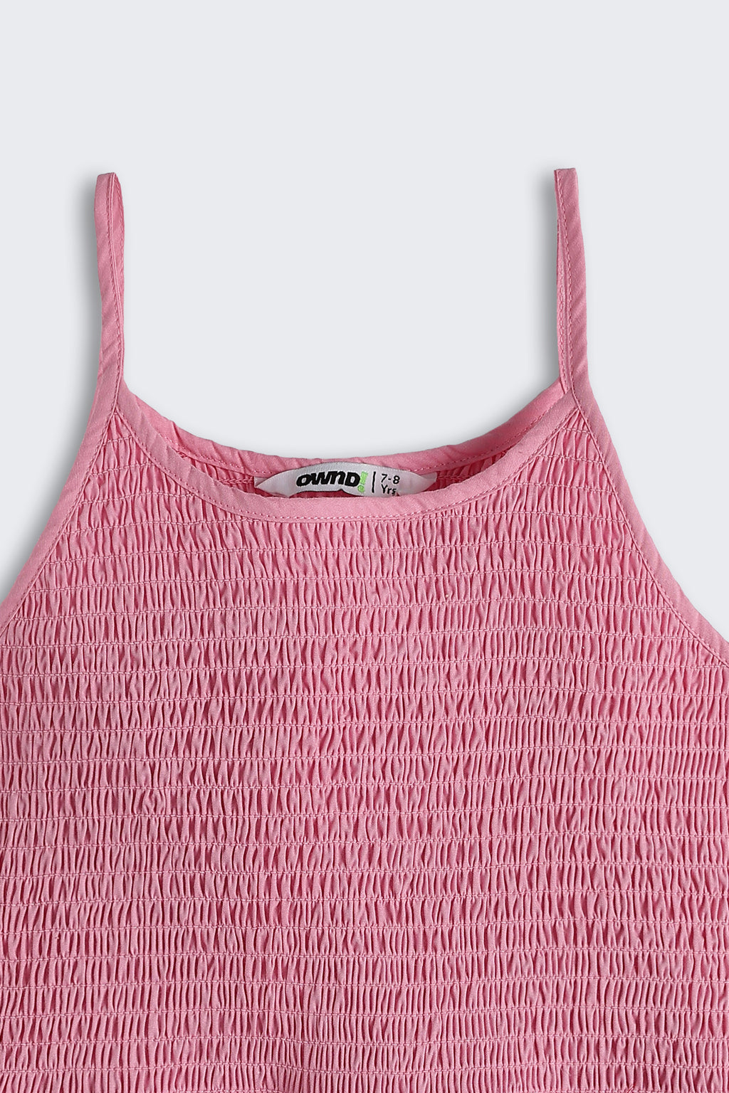 Pink Shirred Regular Fit Tops for Girls - Image 5