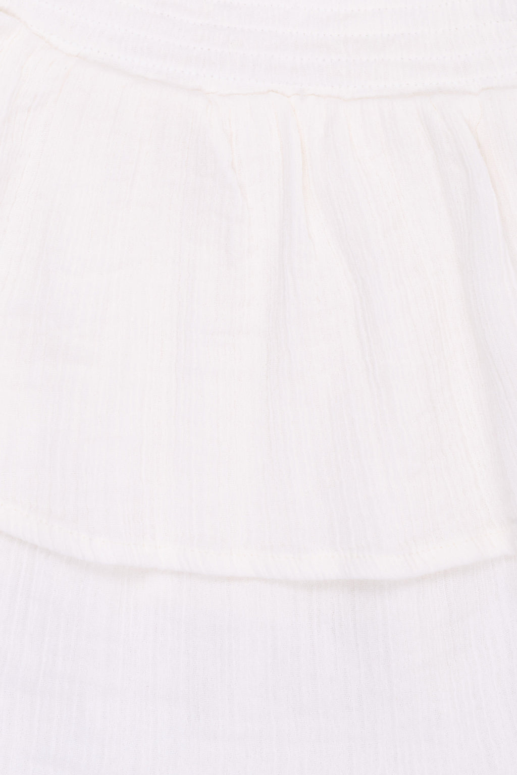 White Regular Fit Solid Skirt for Girls - Image 5