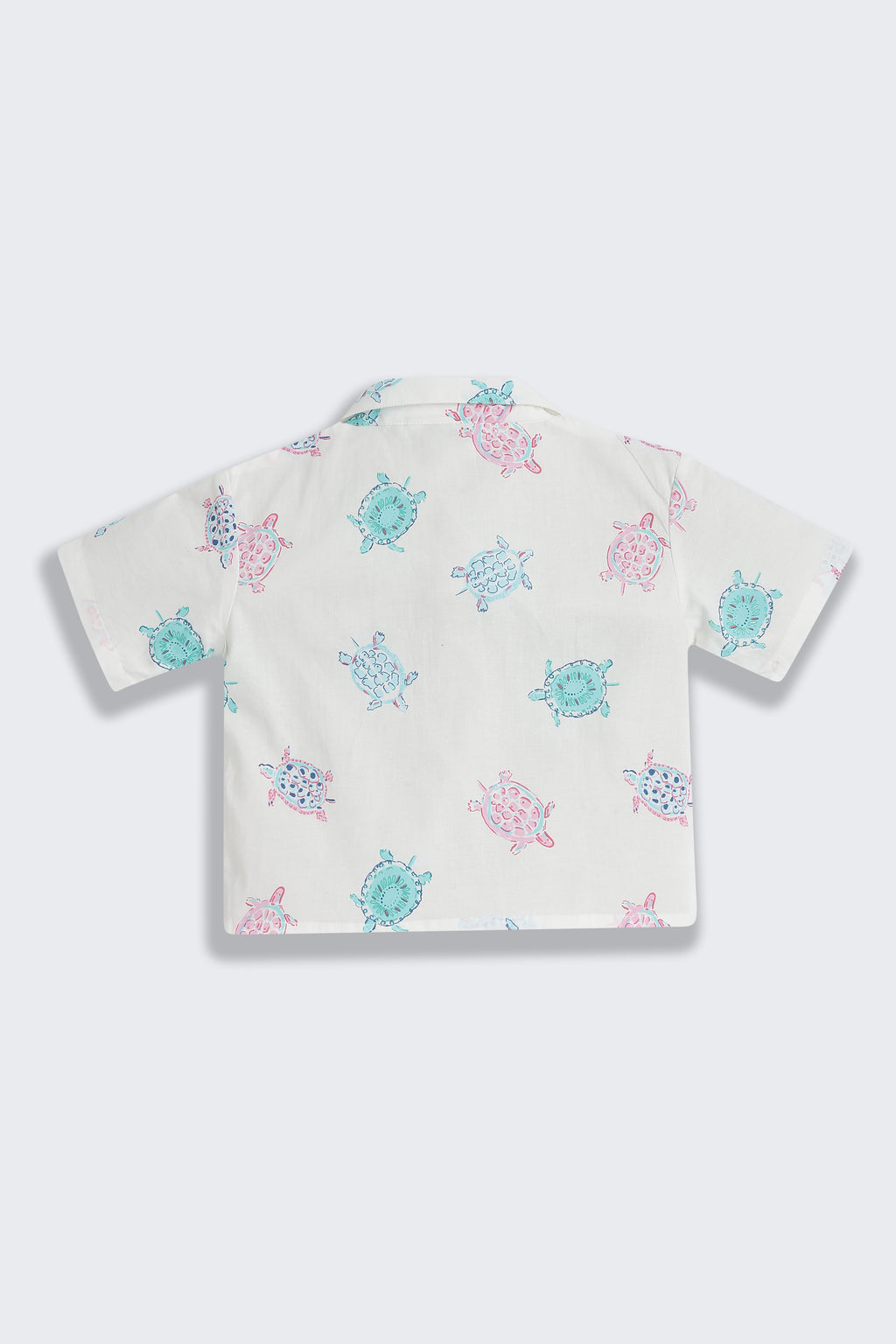 White Tortoise Printed Regular Fit Co-ord Set for Girls - Image 4