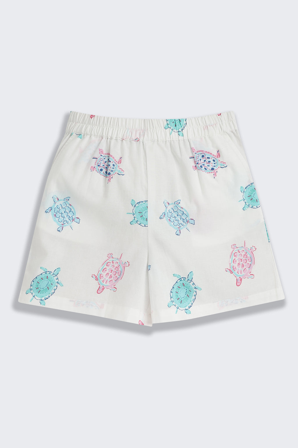 White Tortoise Printed Regular Fit Co-ord Set for Girls - Image 5