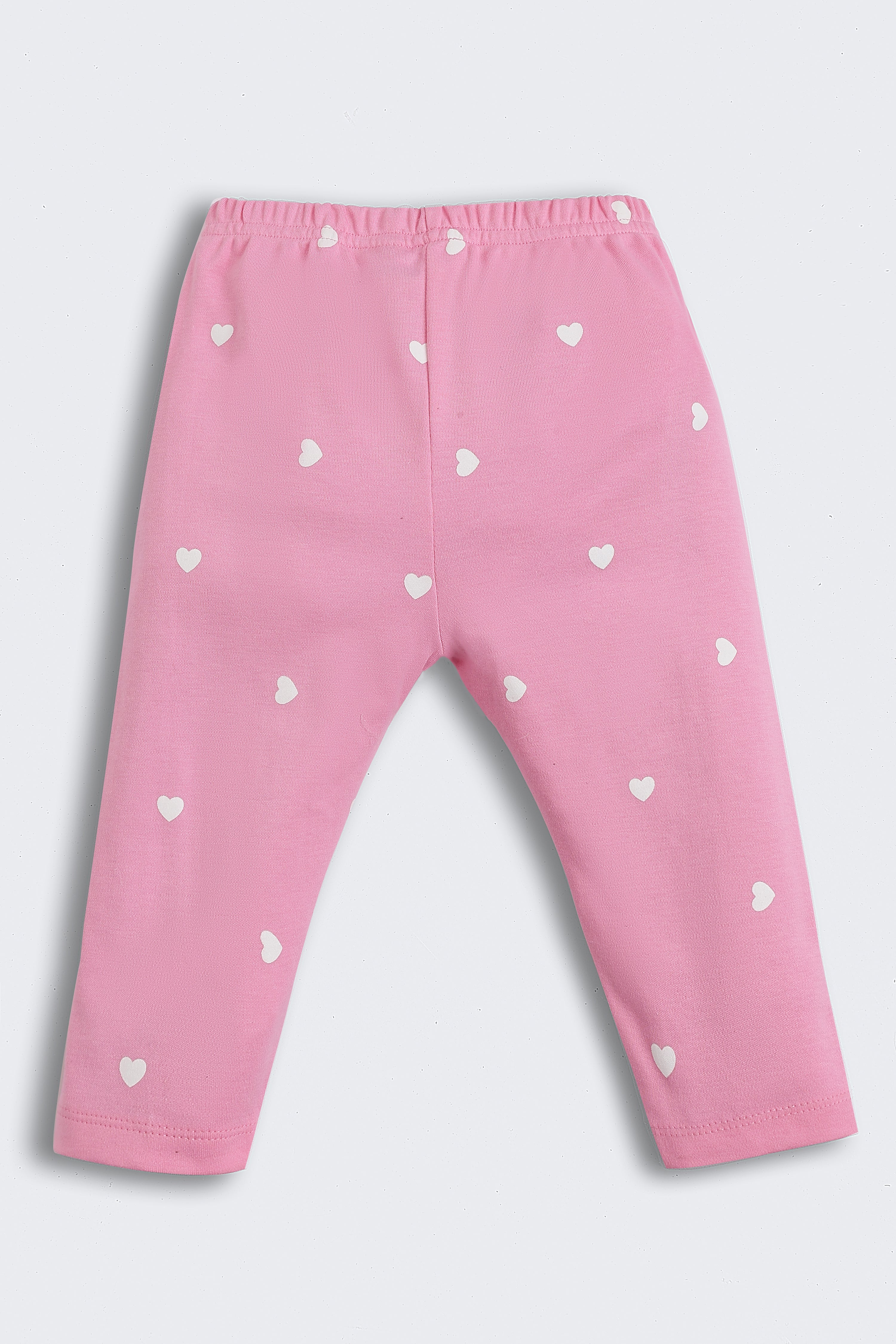 Pink Printed Regular Fit Co-ord Set for Girls - Image 5