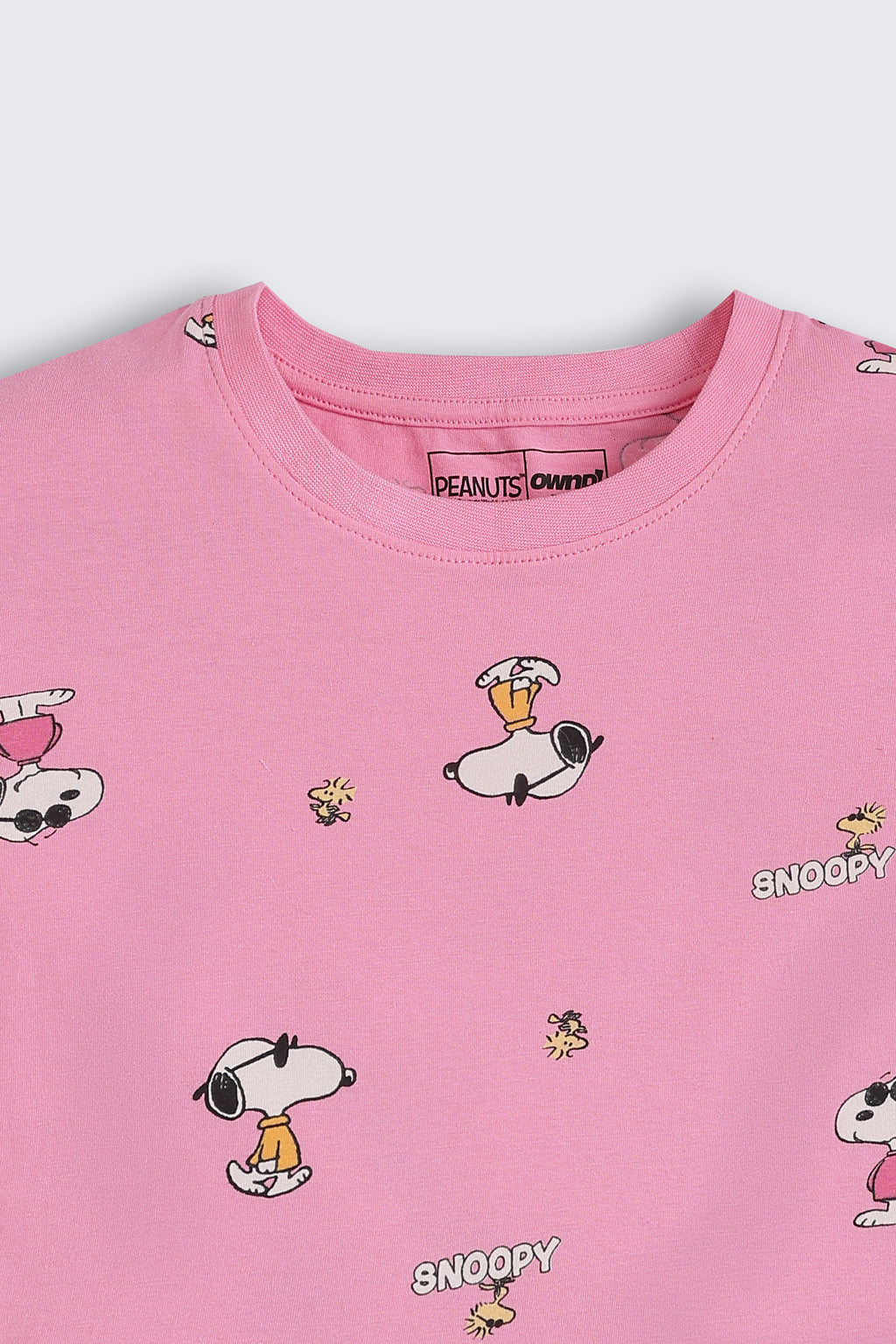 Pink Printed Regular Fit Co-ord Set for Girls - Image 6