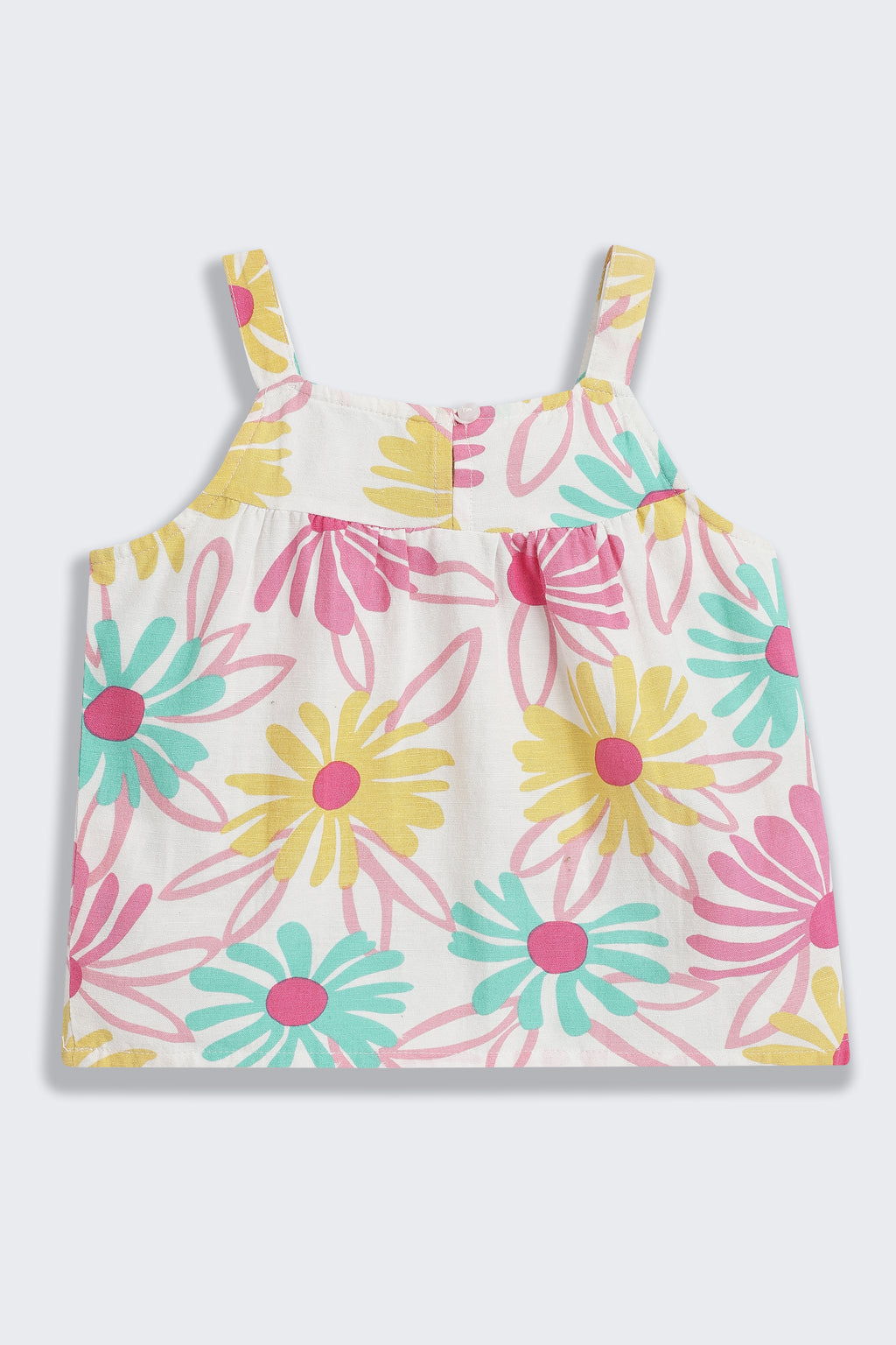 Multi-coloured Floral All - Over Printed Regular Fit Co-ord Set for Girls - Image 4