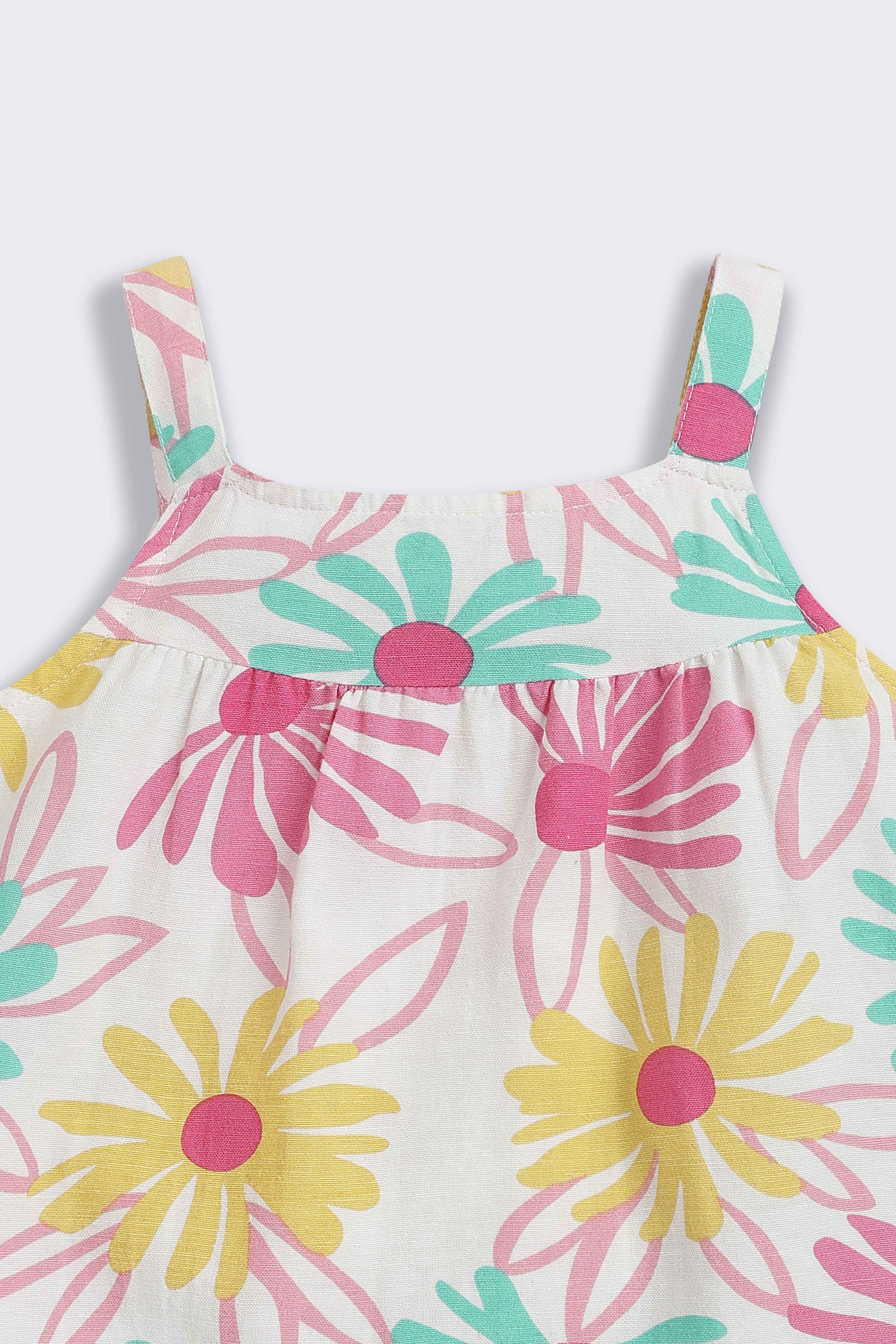 Multi-coloured Floral All - Over Printed Regular Fit Co-ord Set for Girls - Image 6