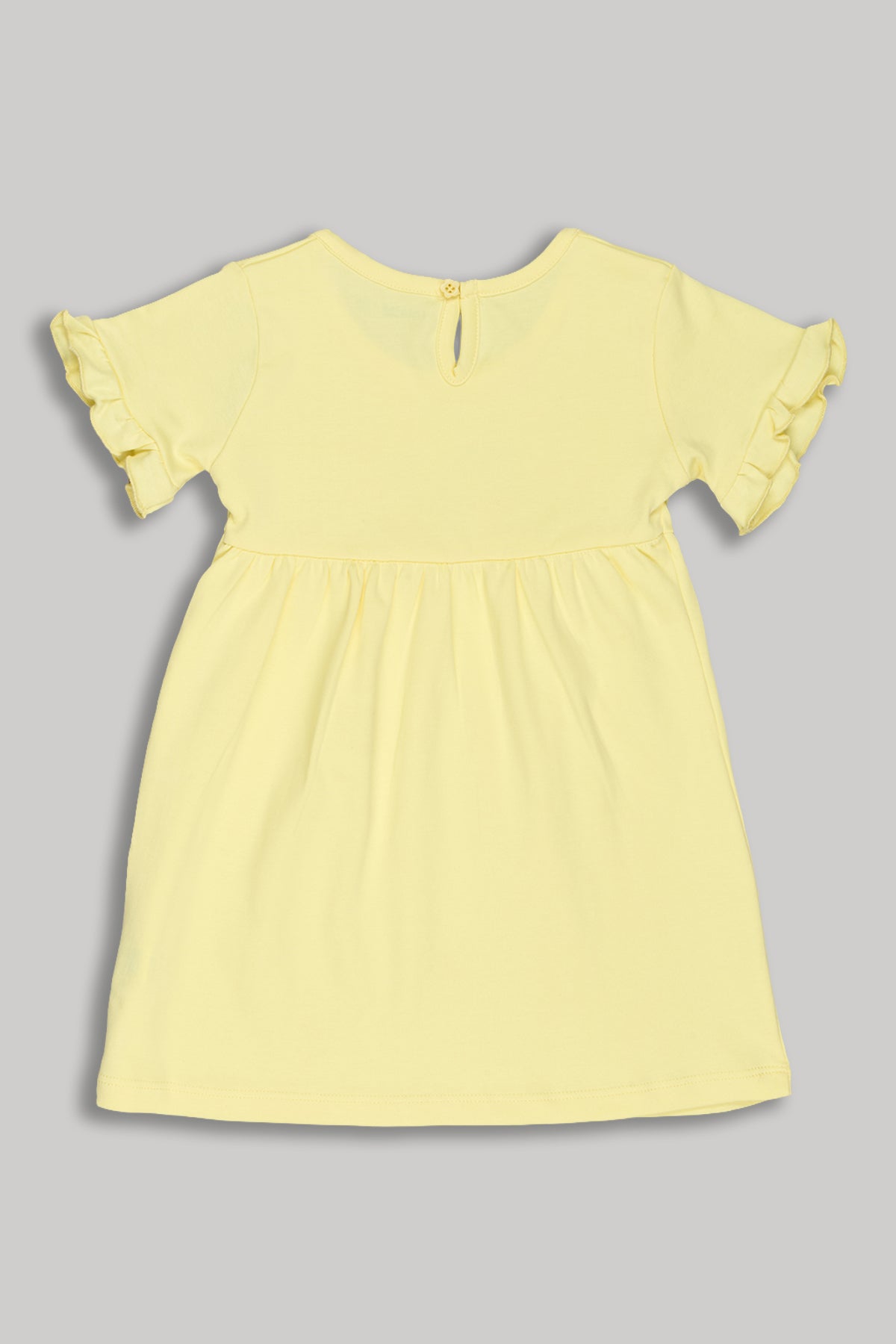 Yellow Fish Printed Regular Fit Dress - Pack of 2 for Infant Girls - Image 3