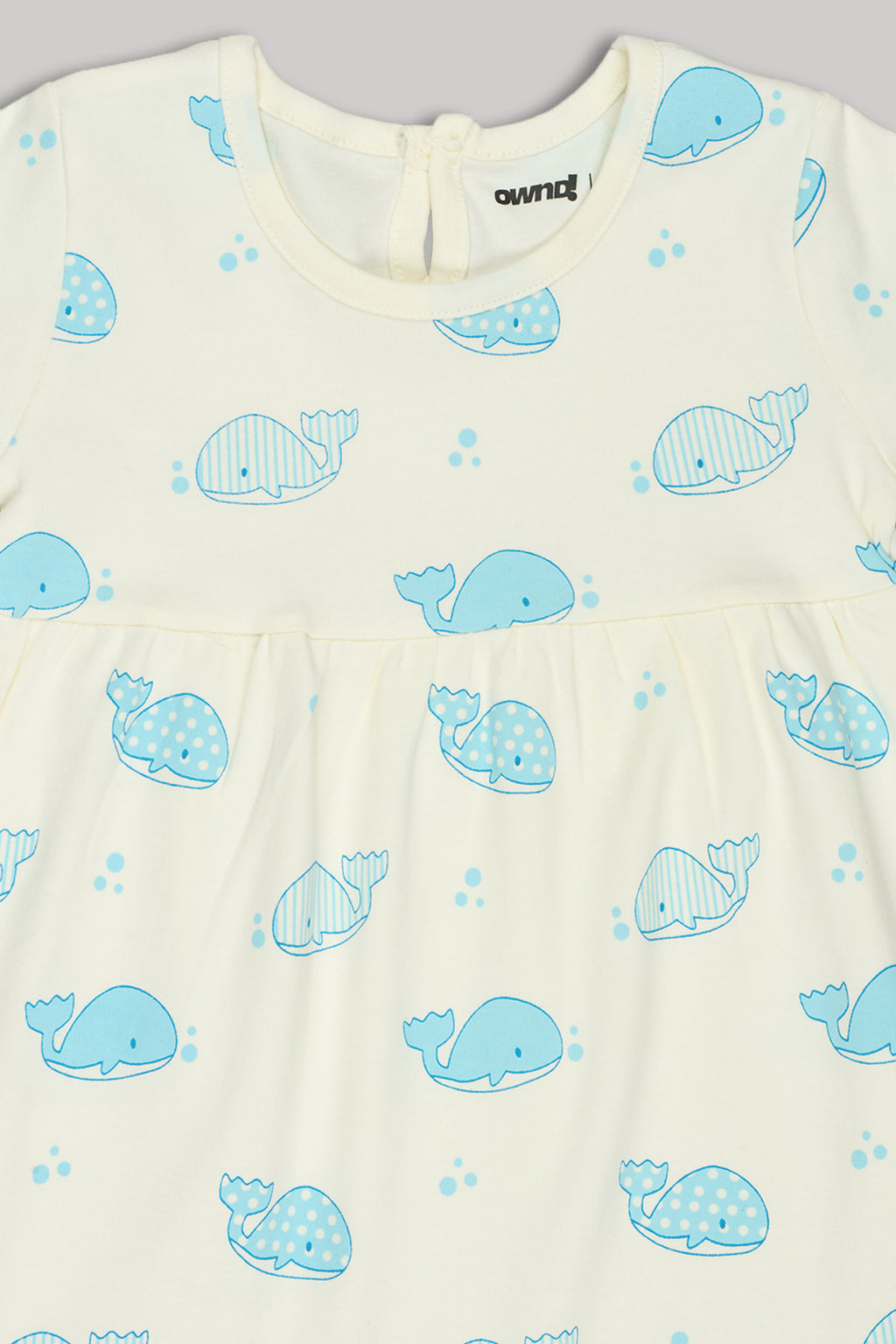 Yellow Fish Printed Regular Fit Dress - Pack of 2 for Infant Girls - Image 6