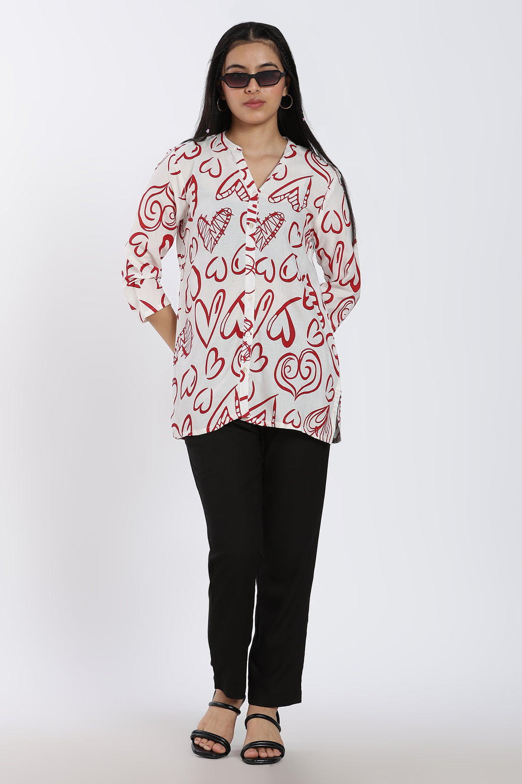 Black Regular Fit Pant With 2 Pocket for Women - Image 6