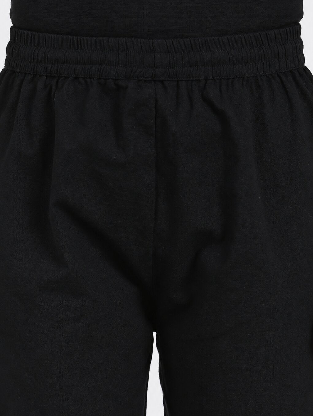 Black Mid Rise Regular Fit Ethnic Bottom for Women - Image 7