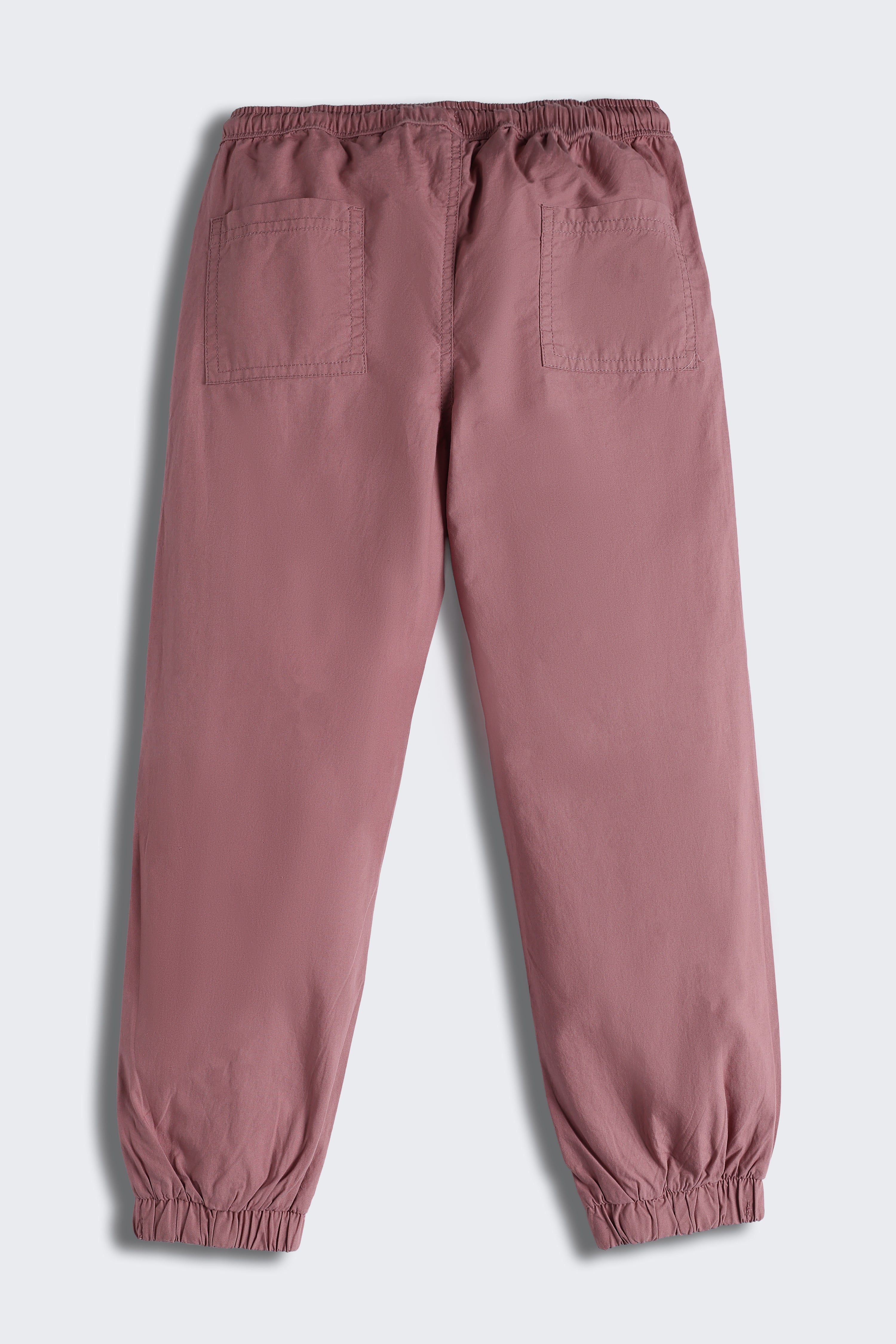 Pink 4 Pocketed Regular Fit Joggers for Boys - Image 3
