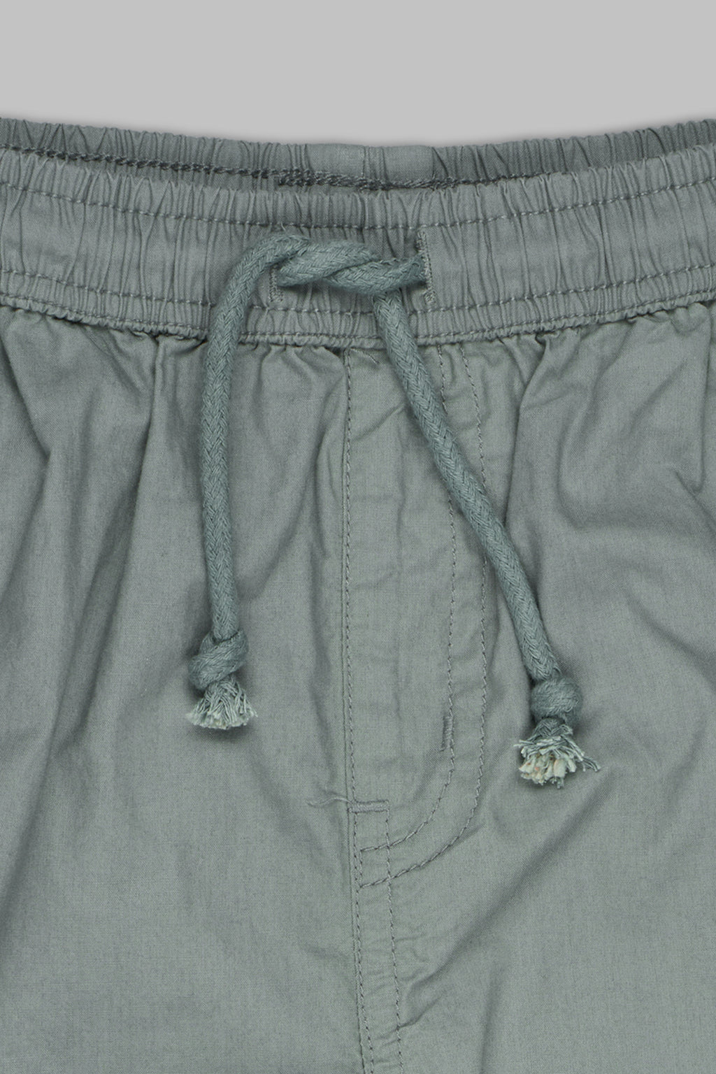 Light Green Solid Regular Fit Joggers for Boys - Image 3