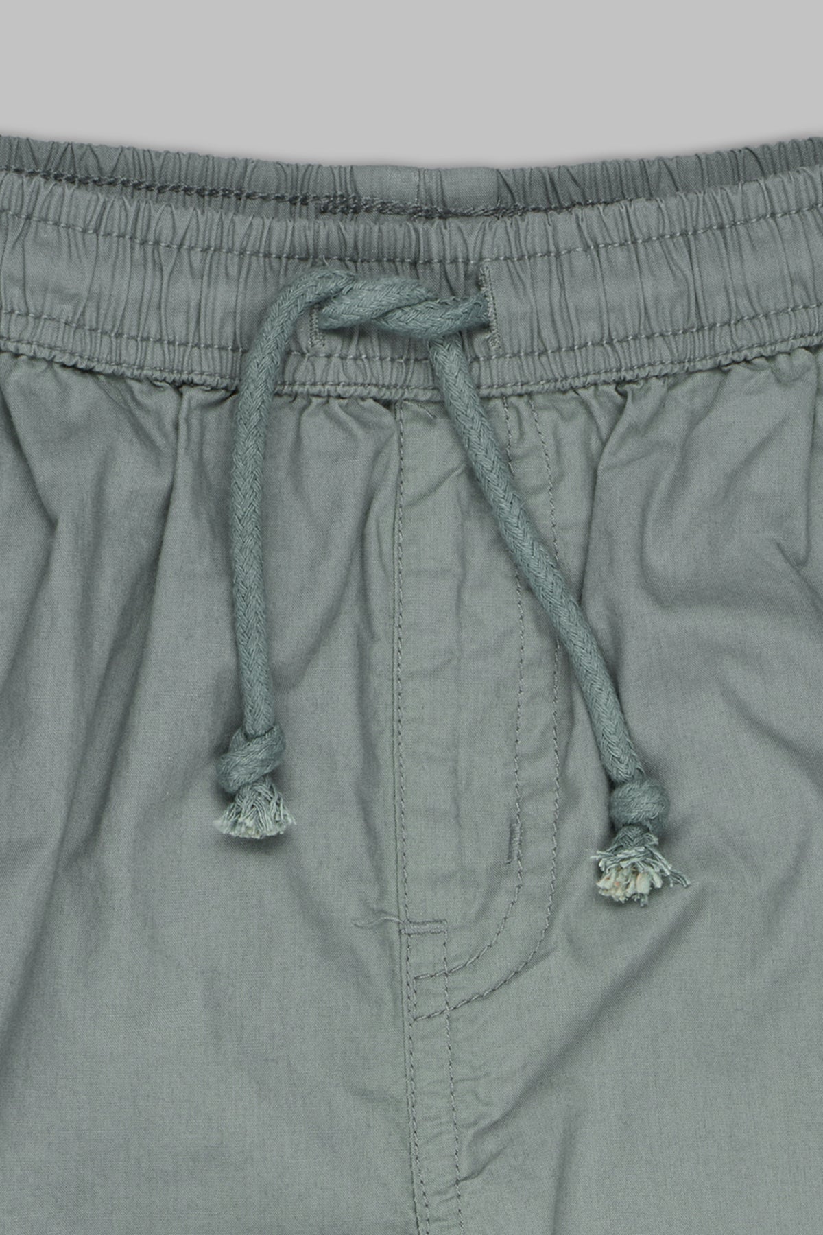 Light Green Solid Regular Fit Joggers for Boys - Image 3
