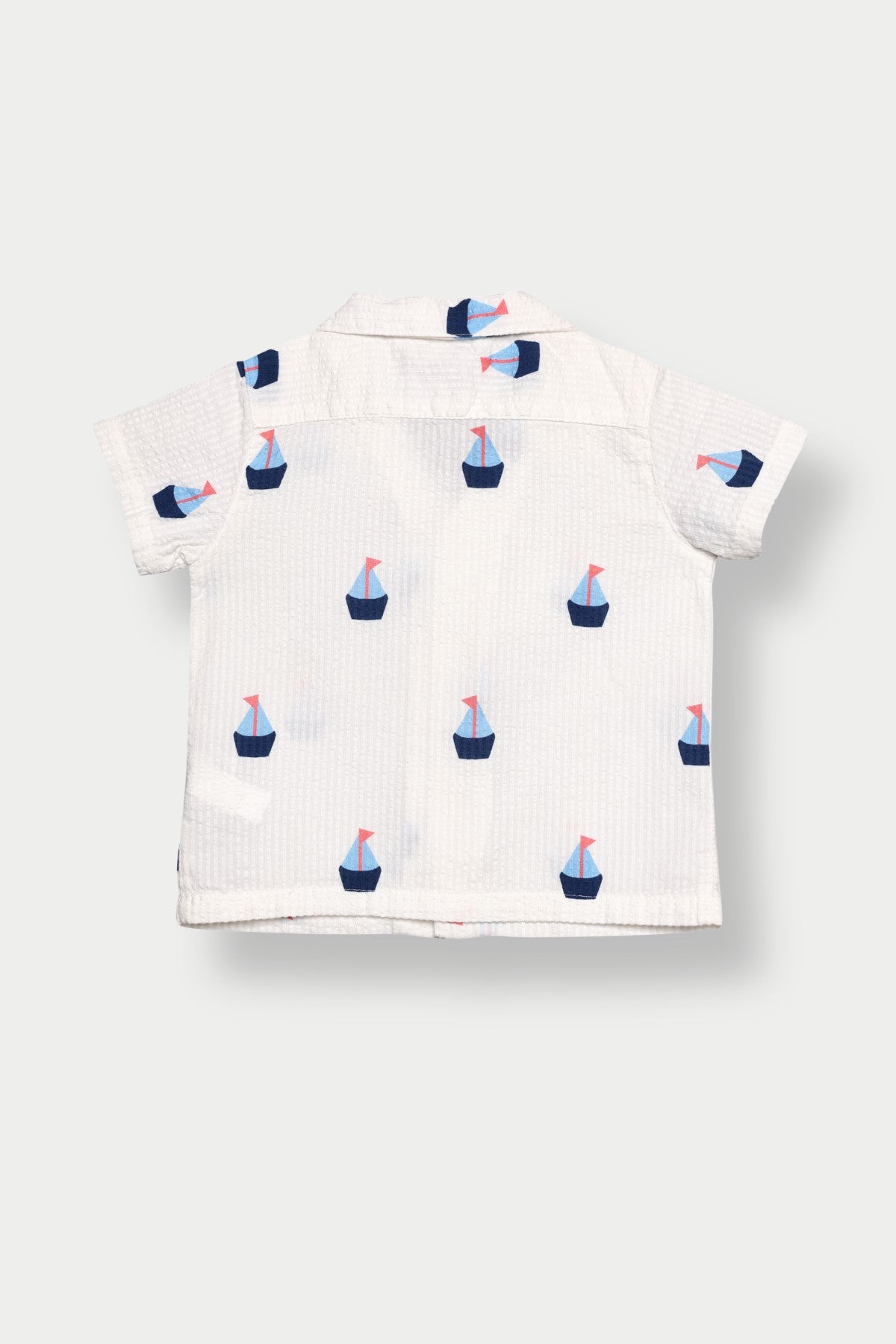 White Conversational Regular Fit Shirts for Infant Boys - Image 2