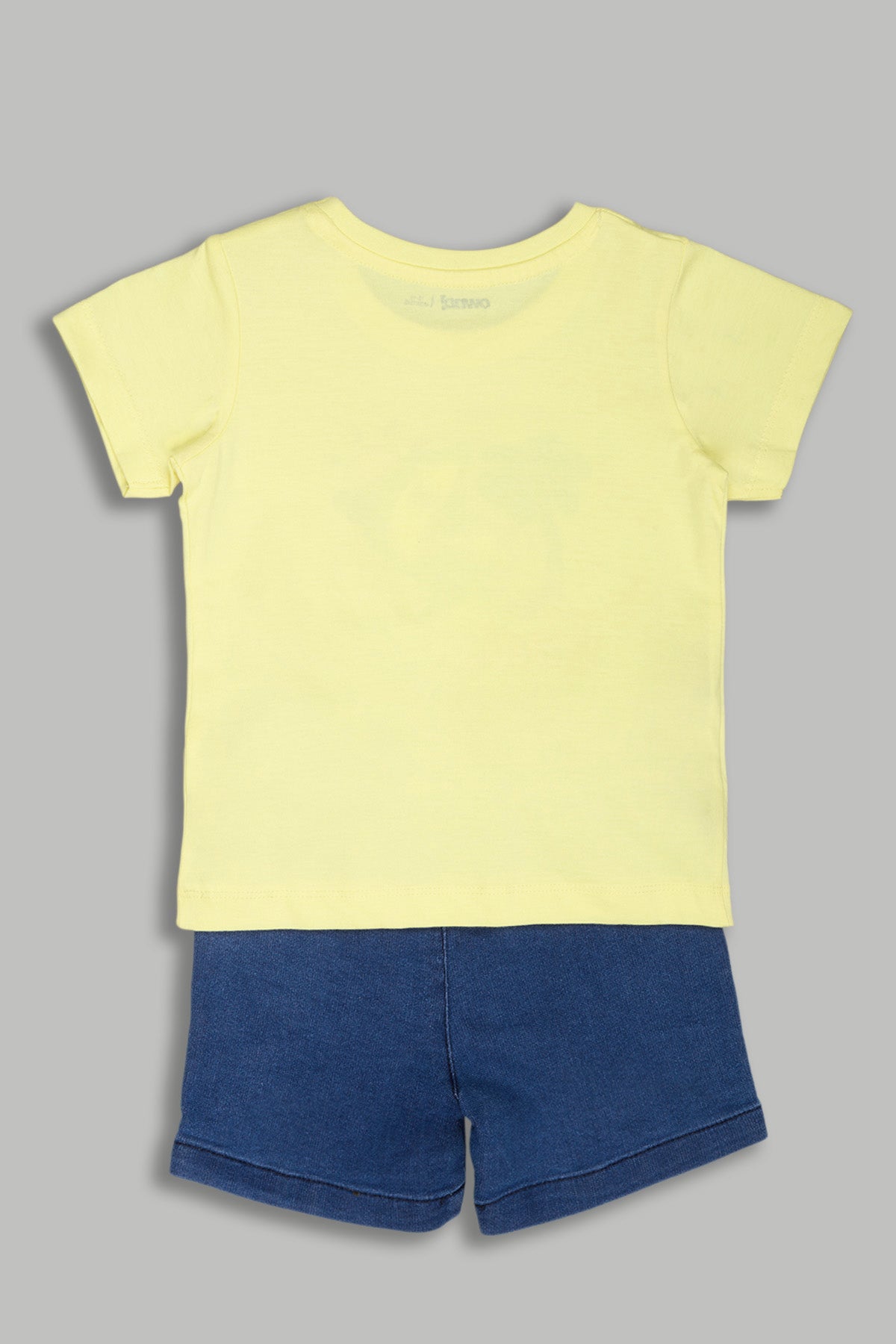 Yellow Regular Fit Graphic Printed Co-ord Sets for Infant Boys - Image 2