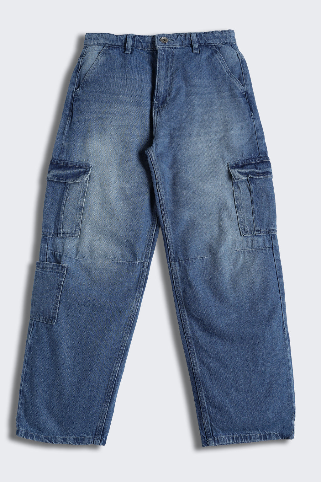 Blue 7 Pocketed Regular Fit Jeans for Tweens Boys - Image 2