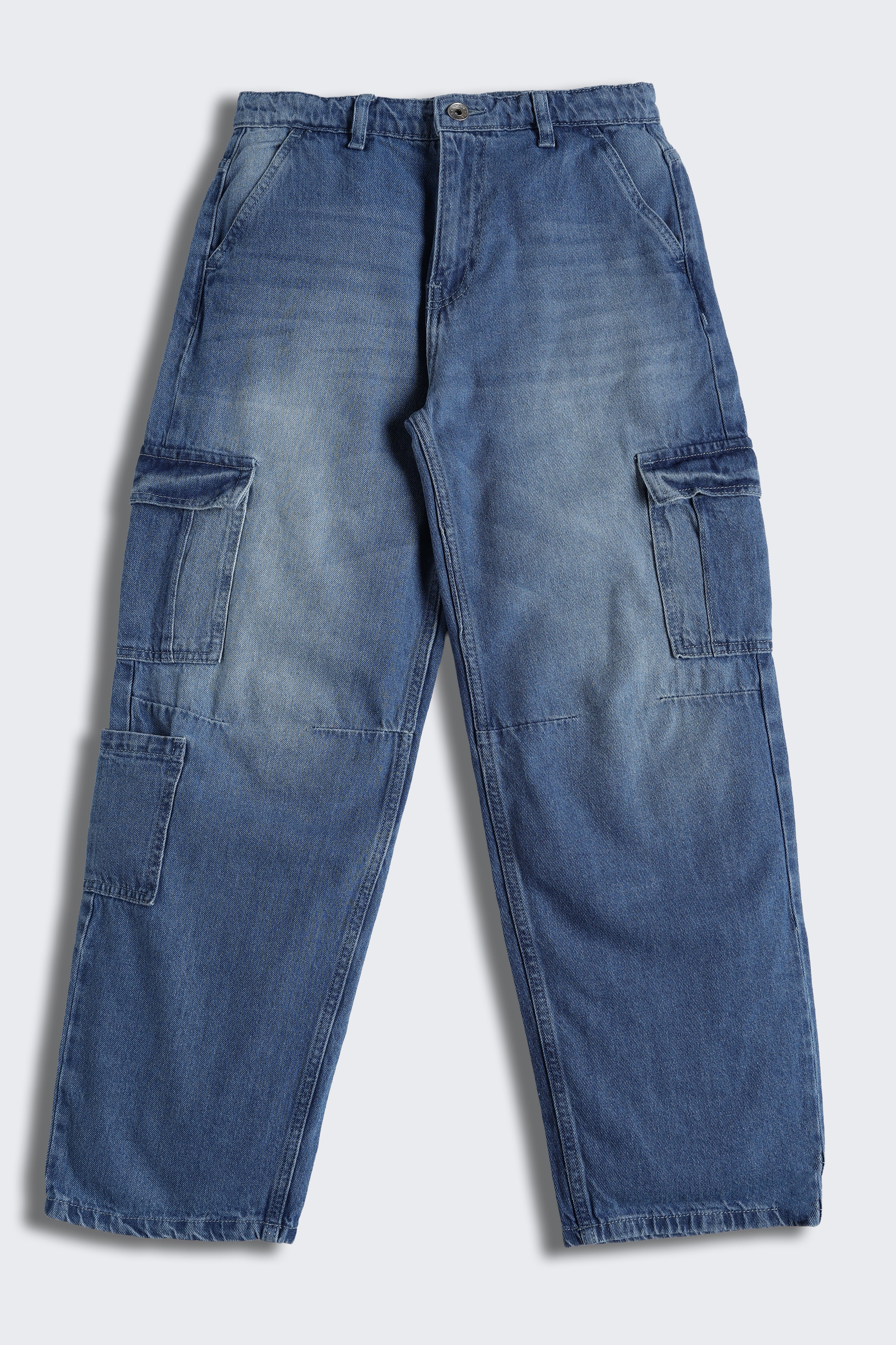 Blue 7 Pocketed Regular Fit Jeans for Tweens Boys - Image 2
