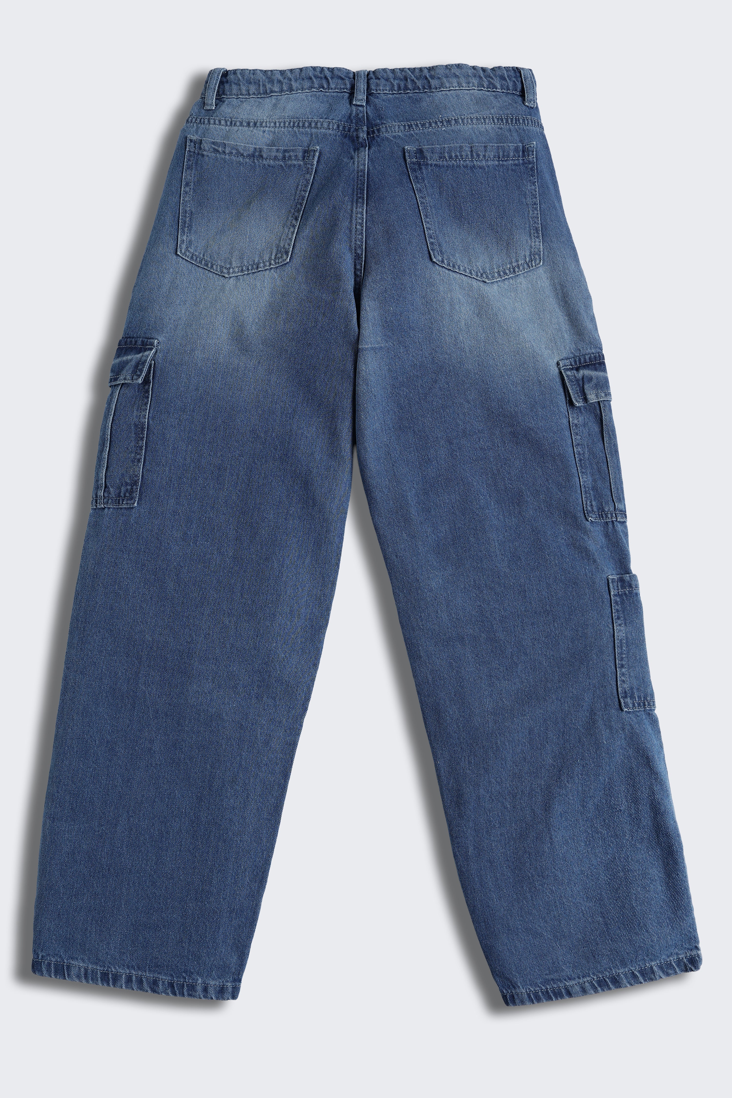Blue 7 Pocketed Regular Fit Jeans for Tweens Boys - Image 3