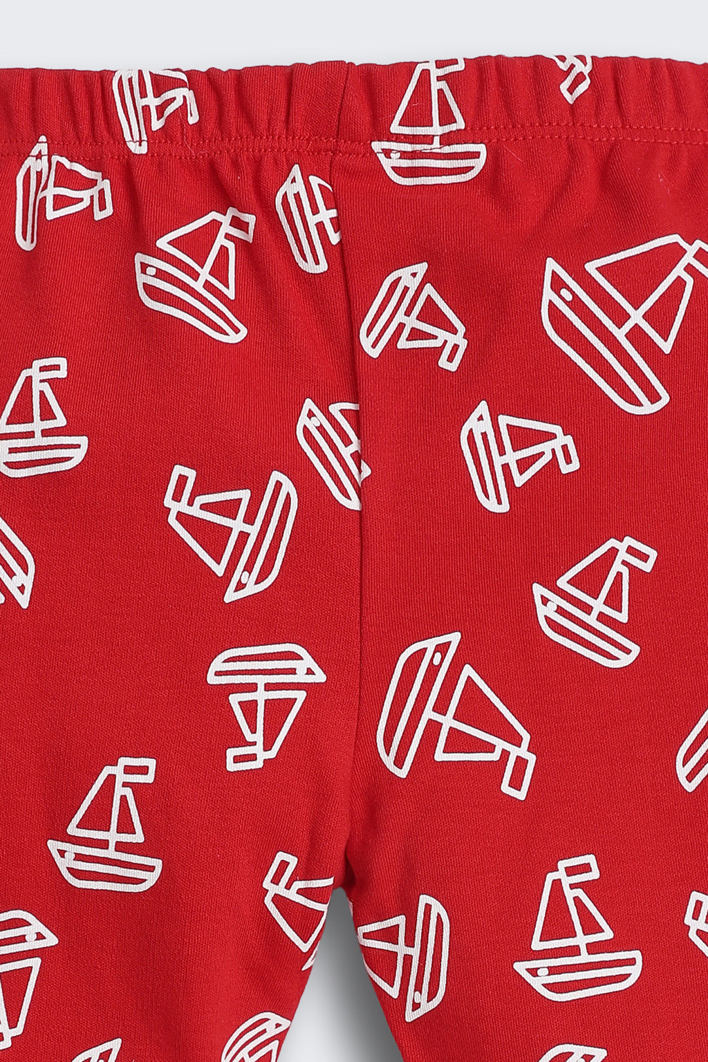 Red Boat All - Over Printed Regular Fit Co-ord Set for Infant Boys - Image 6