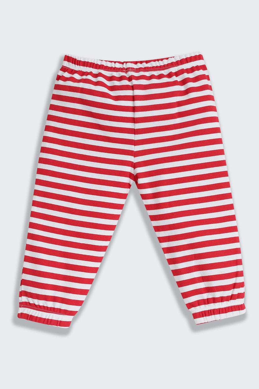 Red Dog Graphic Printed Regular Fit Co-ord Set For Infant Boys - Image 5