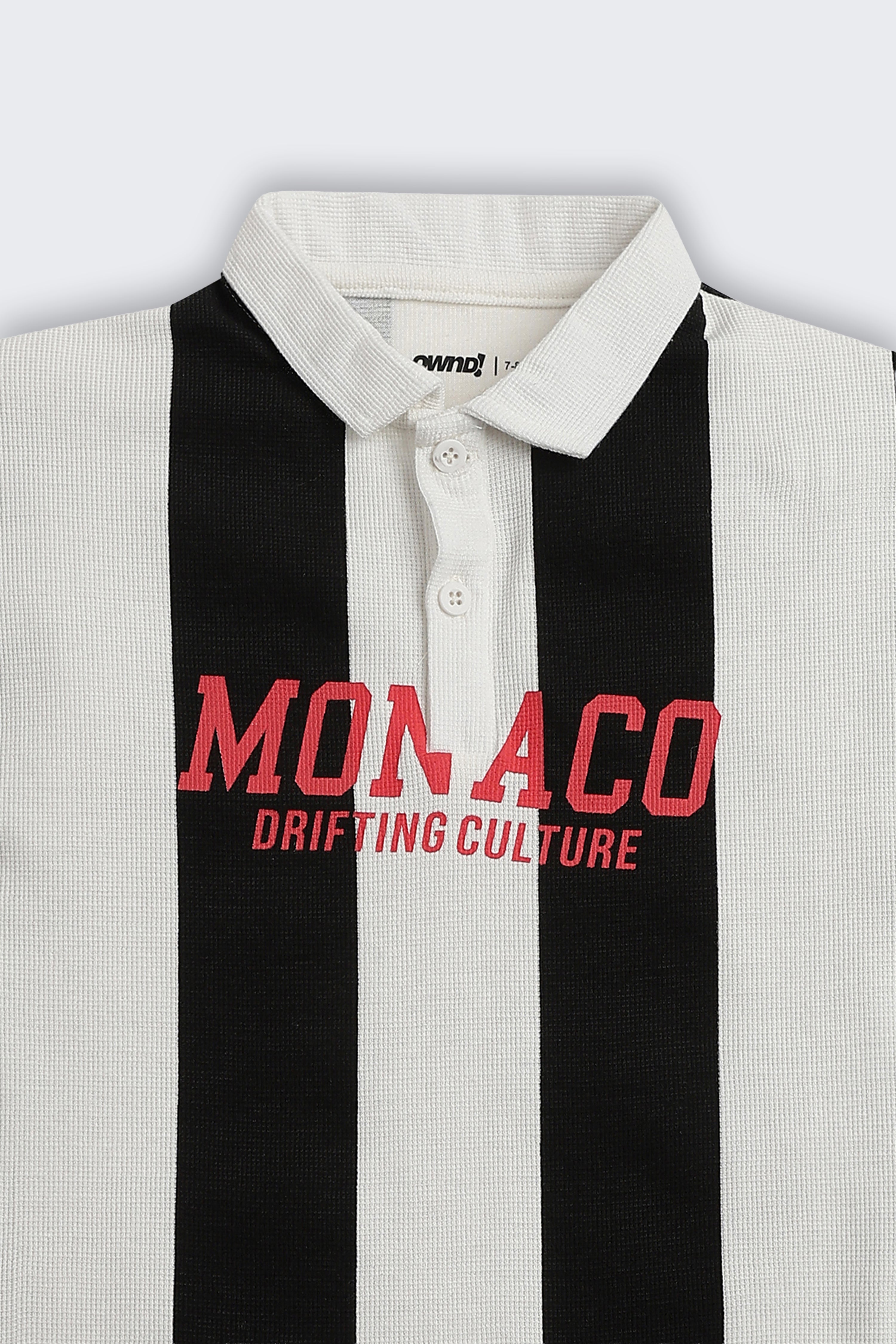 Black Stripes Regular Fit Polos for Boys - Image 4