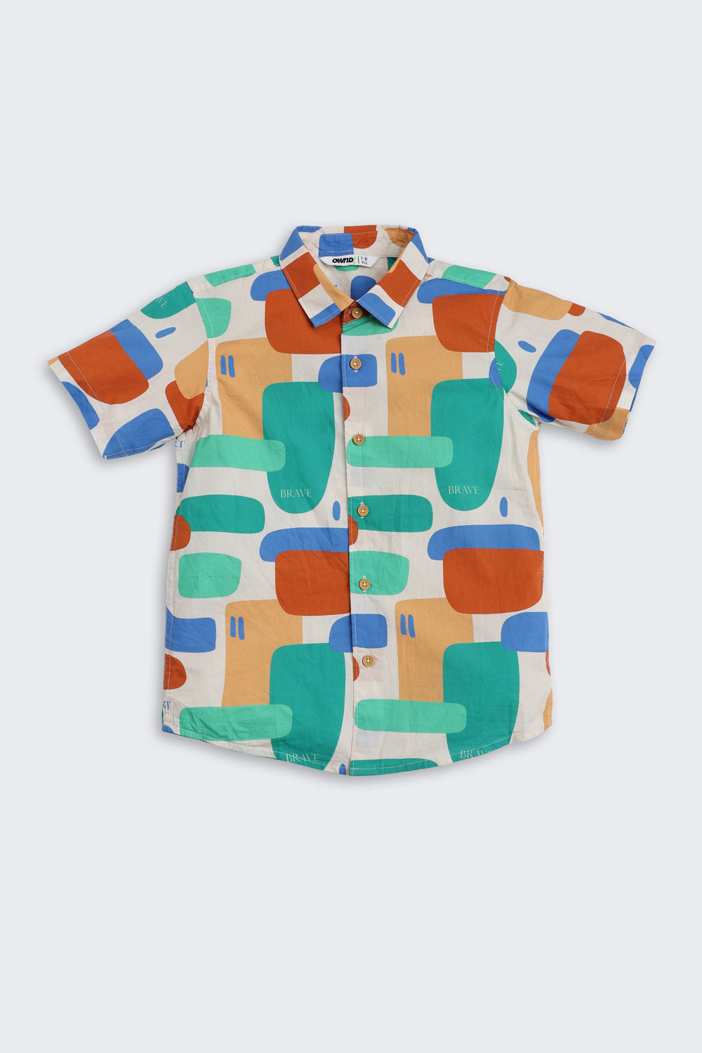 Multi-coloured Abstract Print Shirt for Boys - Image 2