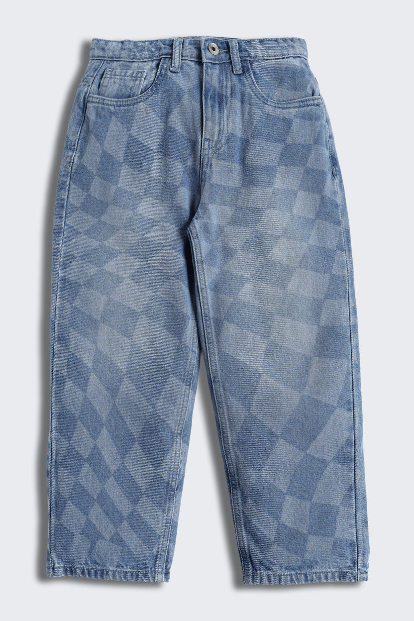 Blue 5 Pocketed Regular Fit Jeans For Boys - Image 2