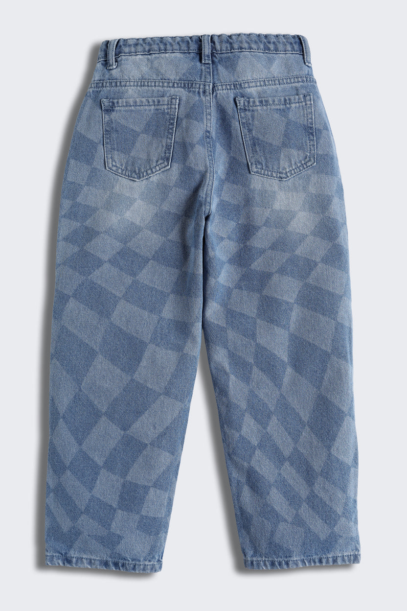 Blue 5 Pocketed Regular Fit Jeans For Boys - Image 3