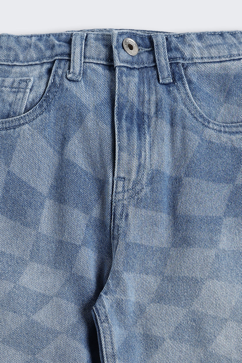 Blue 5 Pocketed Regular Fit Jeans For Boys - Image 4