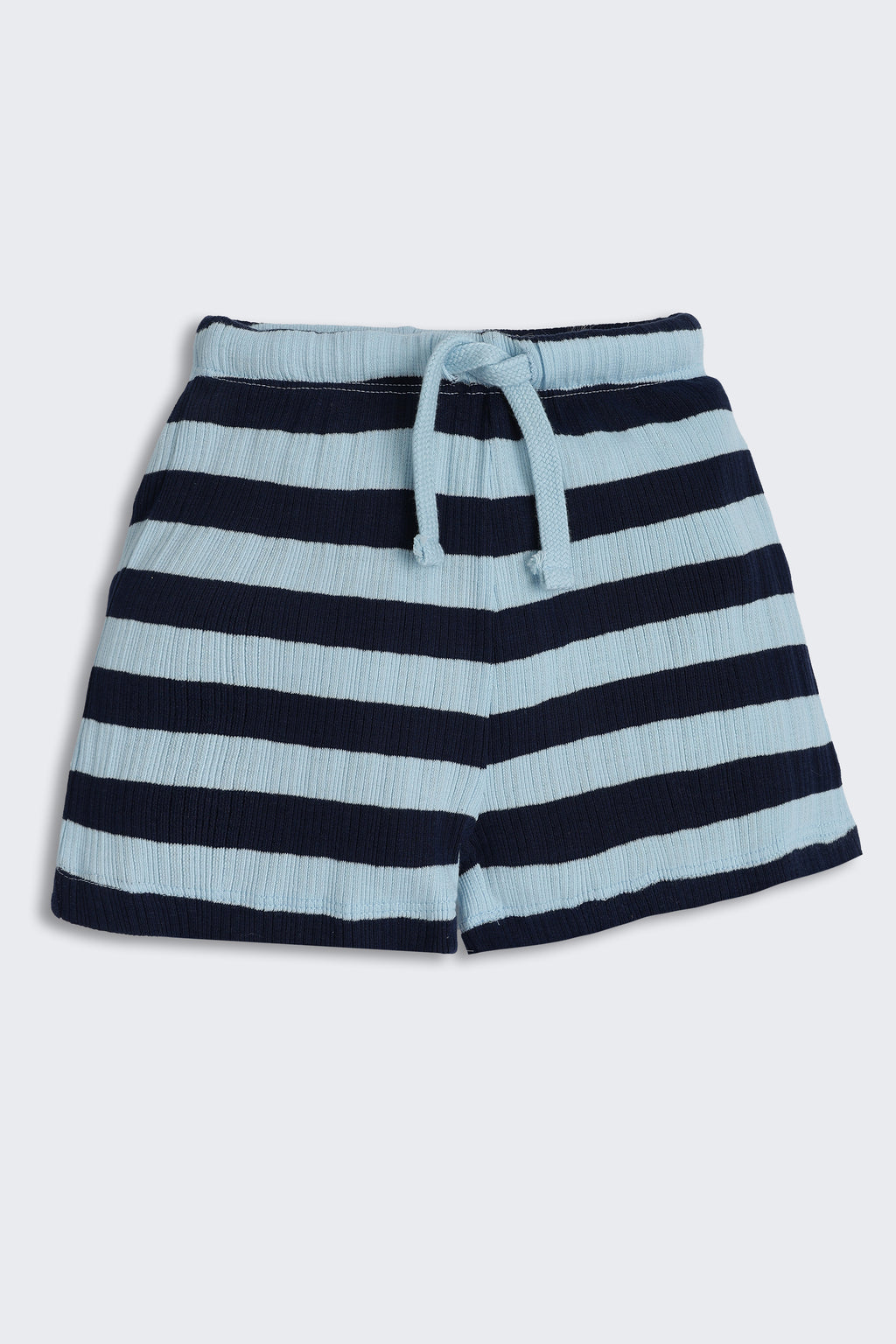 Blue Striped Regular Fit Co-ord Set for Infant Boys - Image 4