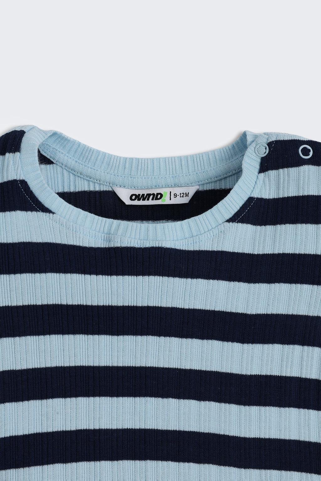Blue Striped Regular Fit Co-ord Set for Infant Boys - Image 5