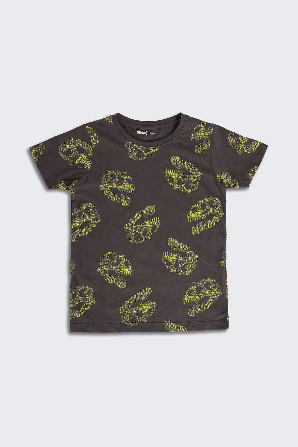 Charcoal Dinosaur Print Regular Fit Co-ord Set for Boys - Image 3