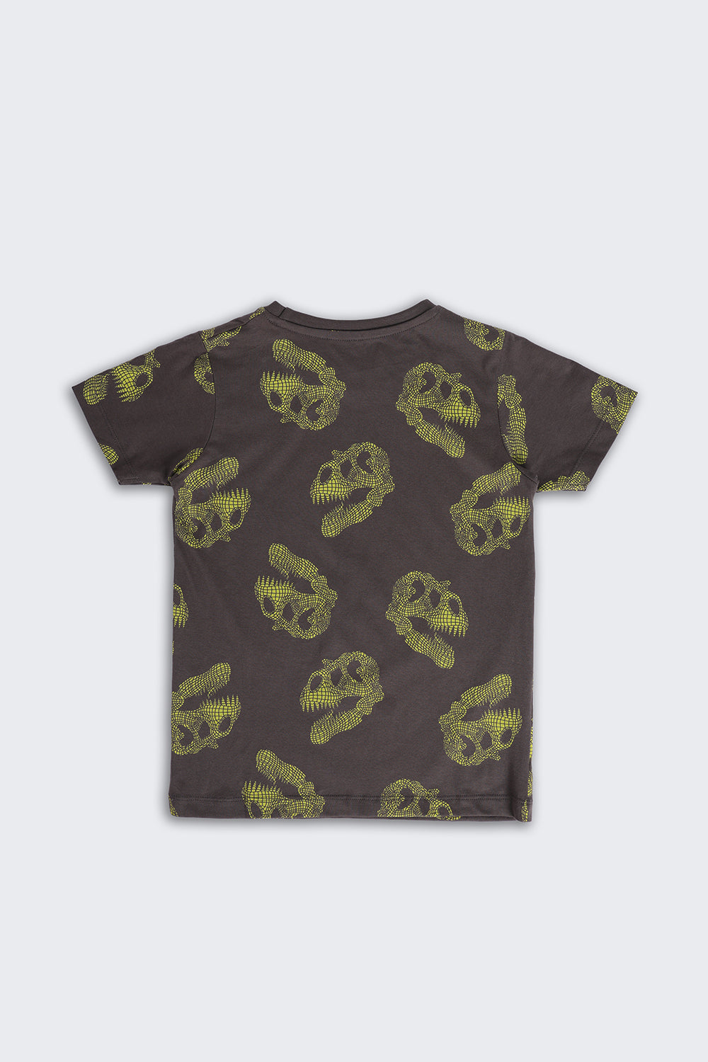 Charcoal Dinosaur Print Regular Fit Co-ord Set for Boys - Image 4