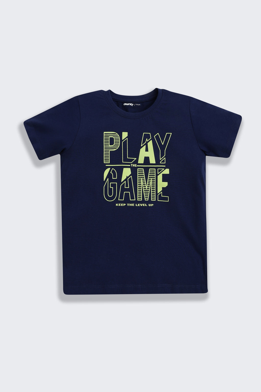 Navy Printed Regular Fit Co-ord Set for Boys - Image 3