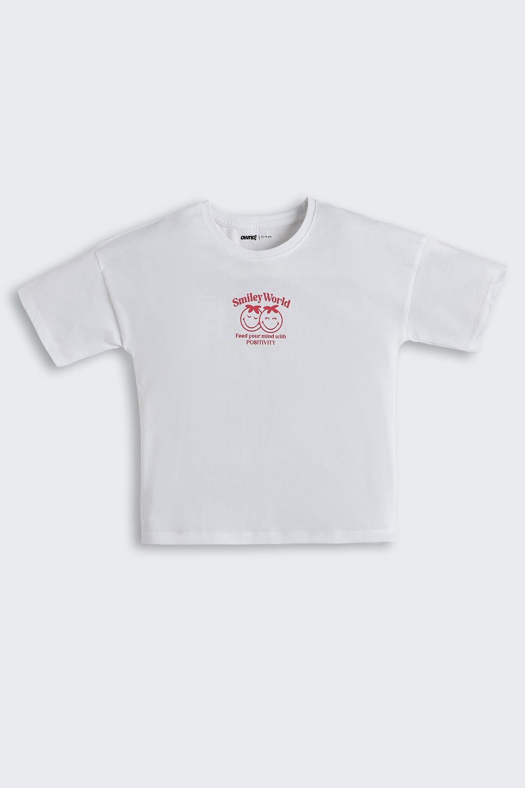 White Graphic Regular Fit T-Shirt for Tweens Girls - Image 2