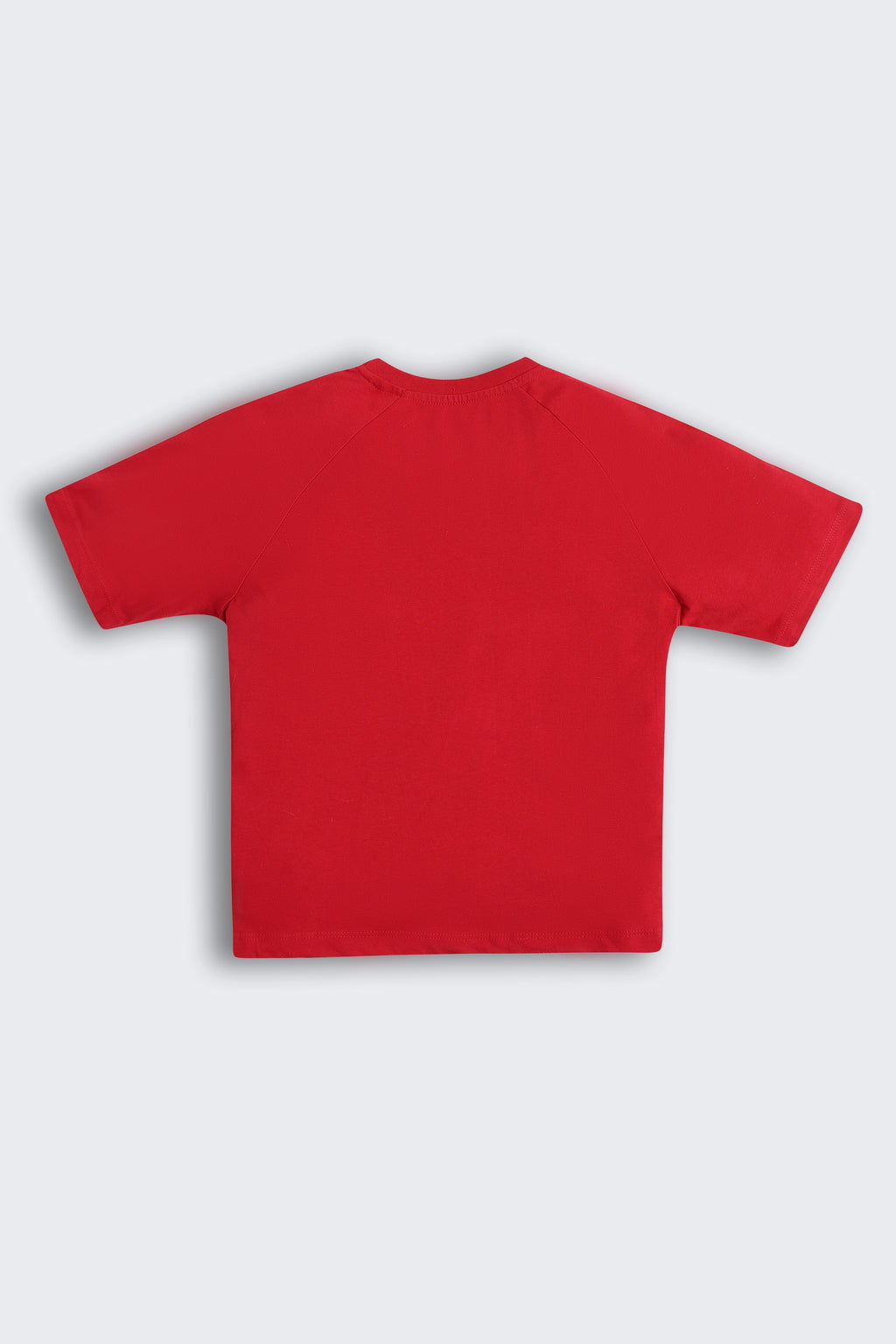Red Typographic Printed Regular Fit T-Shirt for Tweens Girls - Image 3