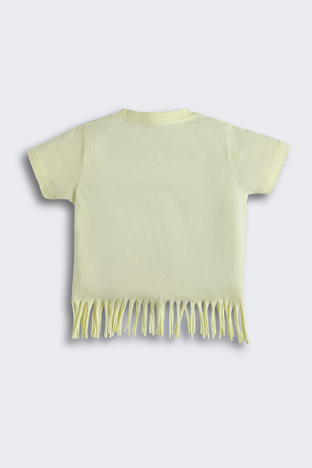 Yellow Graphic Regular Fit T-Shirt for Girls - Image 3