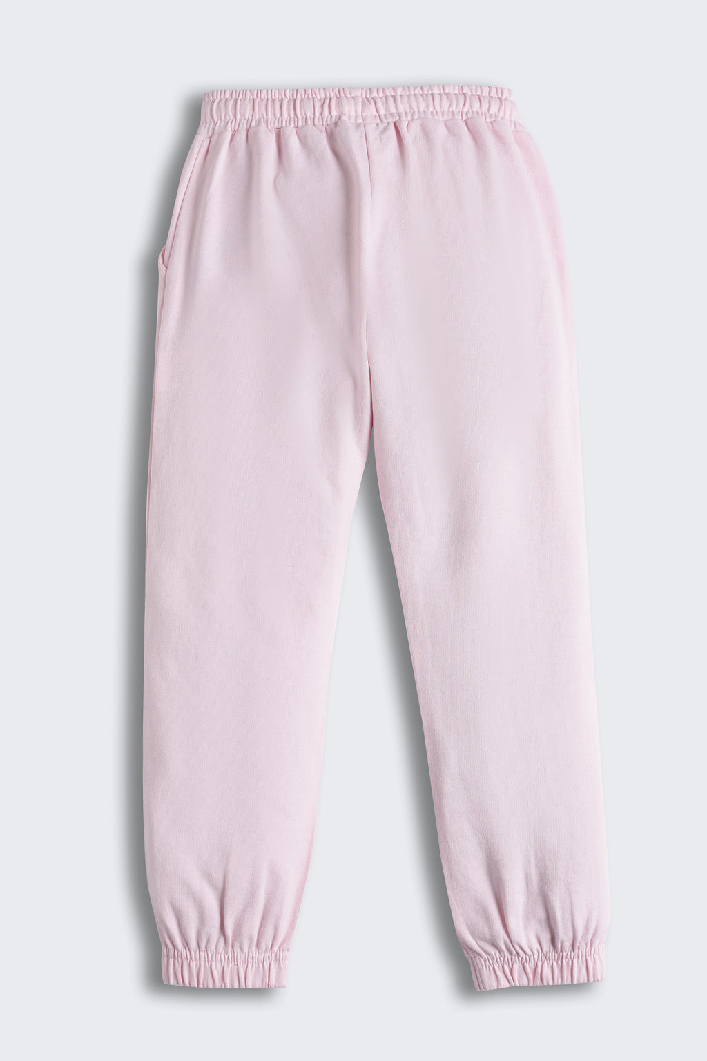 Pink Teddy Printed Regular Fit Joggers for Girls - Image 3
