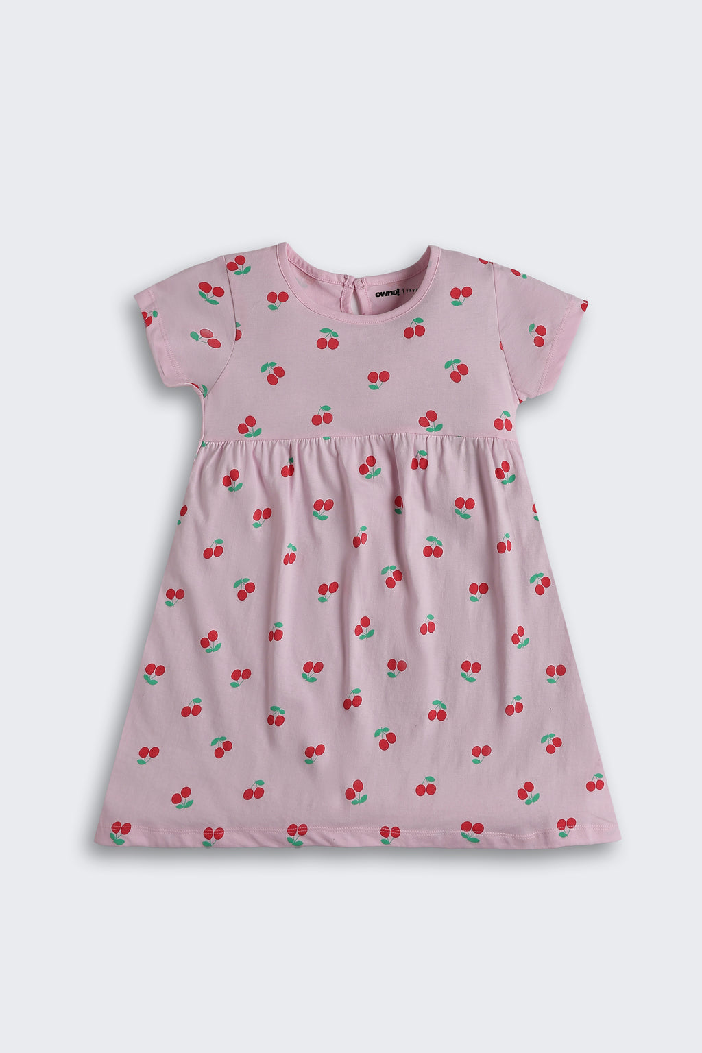 Pink Conversational Regular Fit Dresses for Girls - Image 2