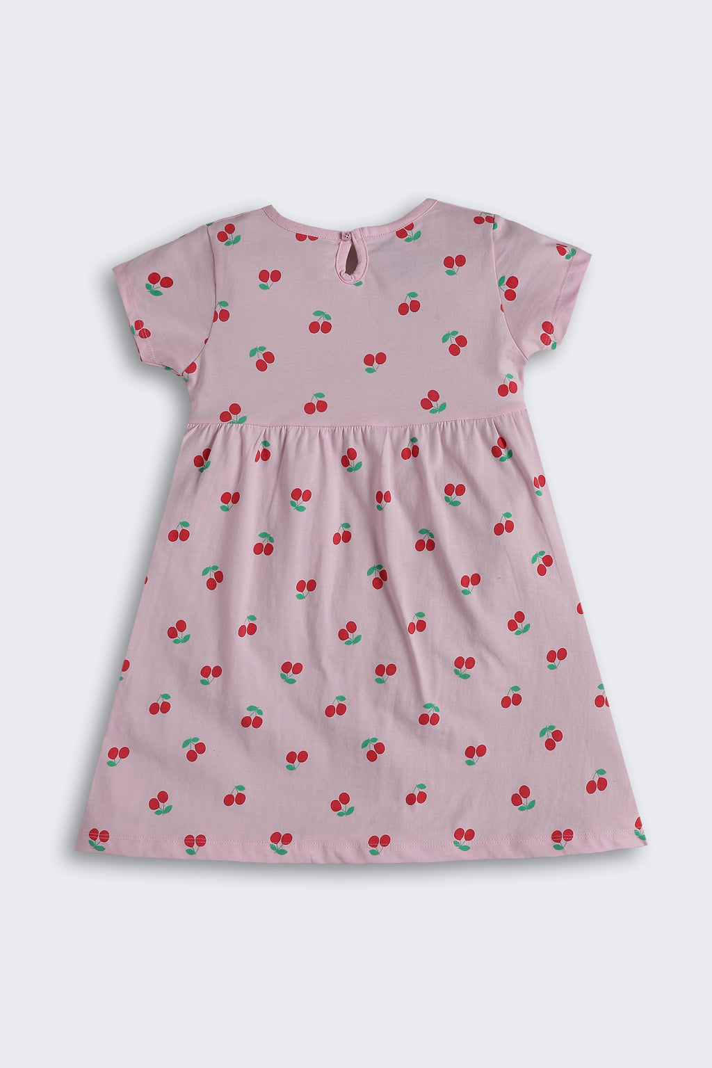 Pink Conversational Regular Fit Dresses for Girls - Image 3