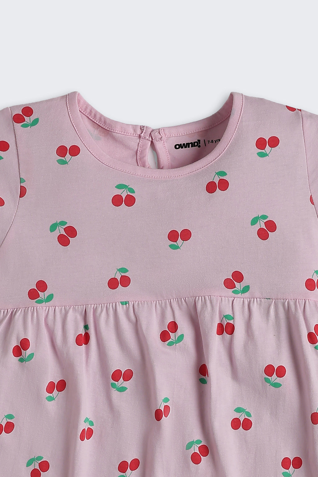 Pink Conversational Regular Fit Dresses for Girls - Image 4